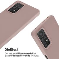 imoshion Silikonhülle mit Band für das Xiaomi Redmi Note 11 Pro - Sand Pink