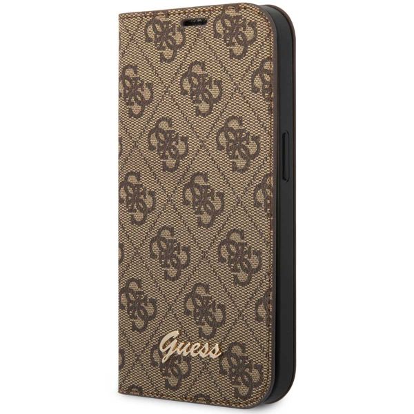 Guess 4G Logo Klapphülle Apple iPhone 14 Pro - Braun