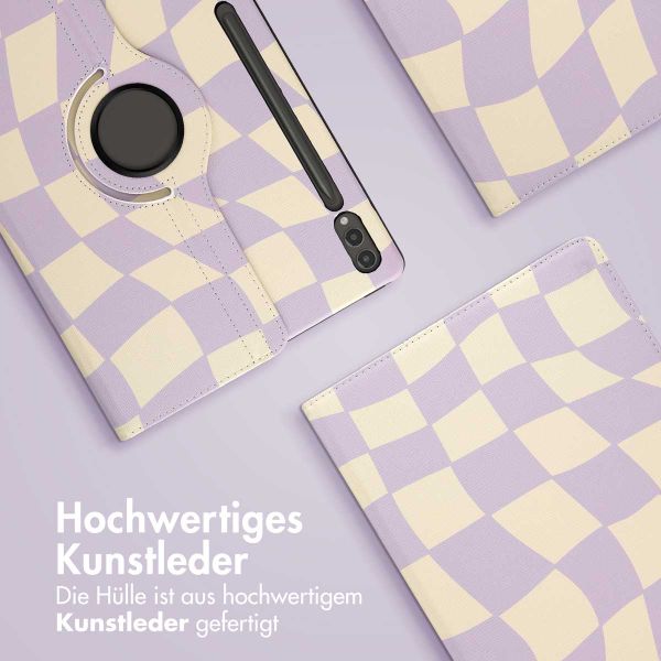 imoshion 360° drehbare Design Klapphülle Samsung Galaxy Tab S10 Ultra / Tab S9 Ultra - Dancing Cubes