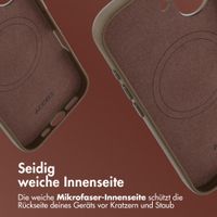 Accezz MagSafe Leather Backcover Apple iPhone 16 - Kaffeebraun