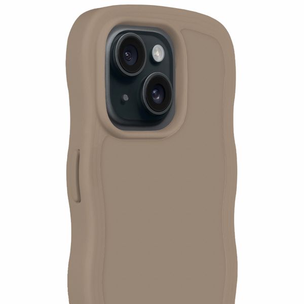 Holdit Wavy Case für das iPhone 13/14/15 - Mocha Brown