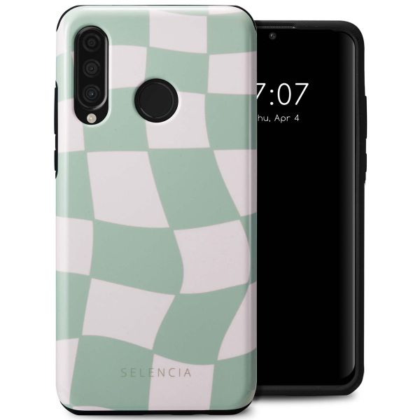 Selencia Vivid Tough Back Cover für das Huawei P30 Lite - Groovy Sage Green