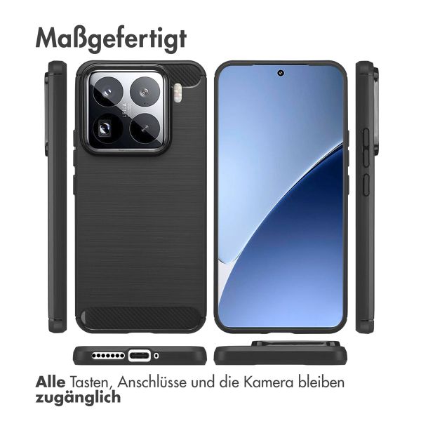 imoshion Brushed Back Cover für das Xiaomi 15 Pro - Schwarz