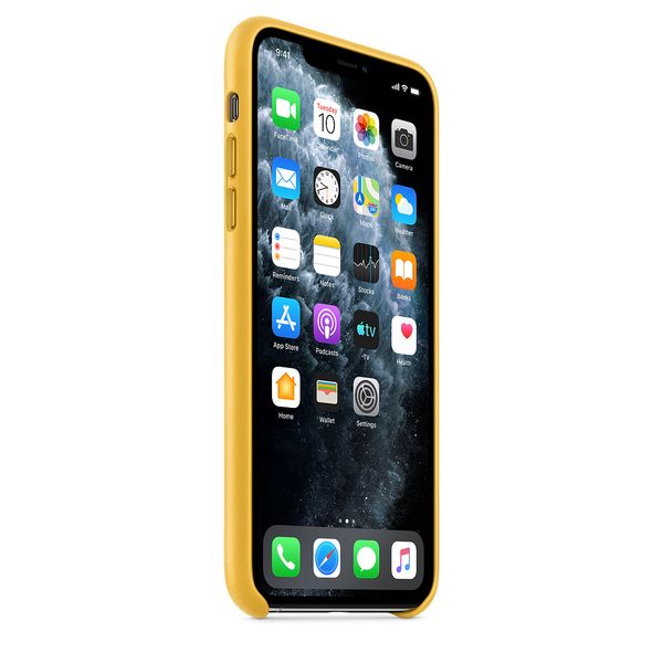 Apple Leder-Case Meyer Lemon für das Apple iPhone 11 Pro Max