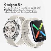 imoshion Silikonband für das OnePlus Watch 3 / 2 / 2R / Oppo Watch X2 / X - Beige