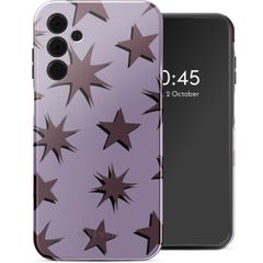 Selencia Vivid Back Cover Samsung Galaxy A15 (5G) - Stars Plum Lilac
