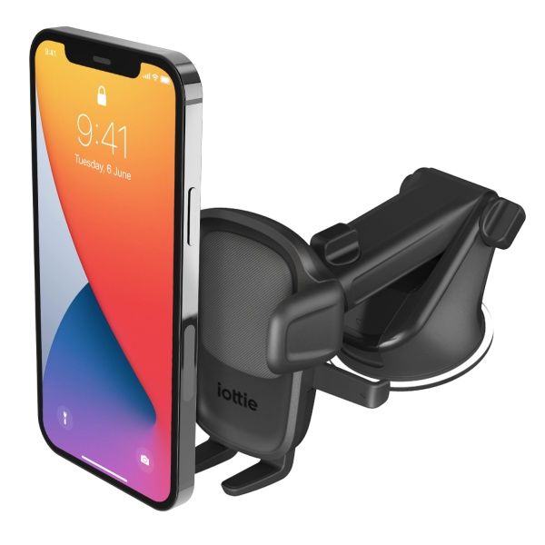 iOttie Easy One Touch 5 Car Mount – Handyhalterung für das Auto – Armaturenbrett und Windschutzscheibe – schwarz