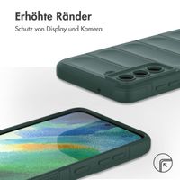 imoshion EasyGrip Back Cover für das Samsung Galaxy S21 FE - Dunkelgrün