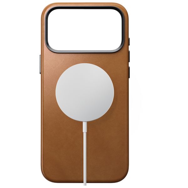 Nomad Traditional Leather Backcover mit MagSafe Apple iPhone 18 Pro Max - English Tan