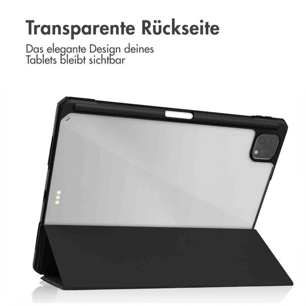 imoshion Trifold Hardcase Klapphülle Apple iPad Pro 12.9 (2018/2020/2021/2022) - Schwarz