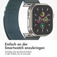 imoshion Nylon Alpine Armband für das  Apple Watch Series 1 t/m 11 / SE / Ultra (44/45/46/49 mm) - Blau