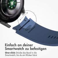 imoshion Silikonarmband für Samsung Galaxy Watch 4 / 5 / 6 / 7 (20 mm) - Dunkelblau