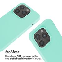 imoshion Silikonhülle mit Band für das iPhone 15 Pro - Mintgrün