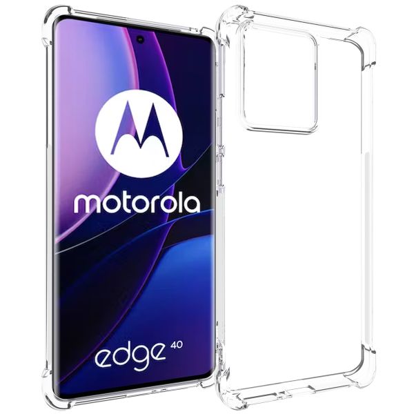 imoshion Shockproof Case für das Motorola Edge 40 - Transparent