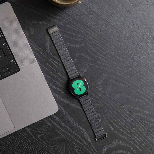 imoshion Magnetlederarmband für das Samsung Galaxy Watch 7 40/44 mm - Schwarz