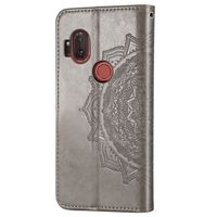 Mandala Klapphülle Grau Motorola One Hyper