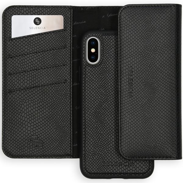 Selencia Tierra Clutch Klapphülle mit herausnehmbarem Backcover iPhone Xs / X