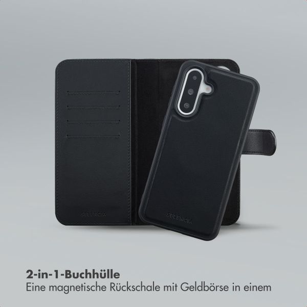 Selencia Olyn Abnehmbare Bookcase mit MagSafe Samsung Galaxy A36 - Schwarz