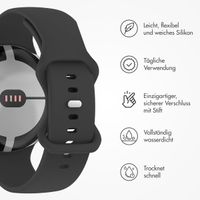 imoshion Silikon-Armband⁺ für  Google Pixel Watch 3 / 4 (45 mm) - Größe L - Schwarz