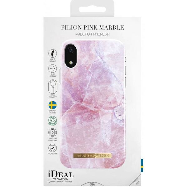 iDeal of Sweden Pilion Pink Marble Fashion Back Case für das iPhone Xr