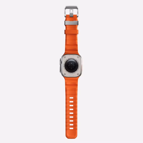 Nomad Rocky Point Armband für das  Apple Watch Series 1 t/m 11 / SE / Ultra (44/45/46/49 mm) - Magma