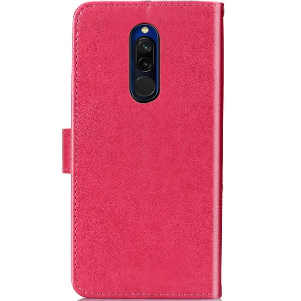 Kleeblumen Klapphülle Xiaomi Redmi 8 - Fuchsia