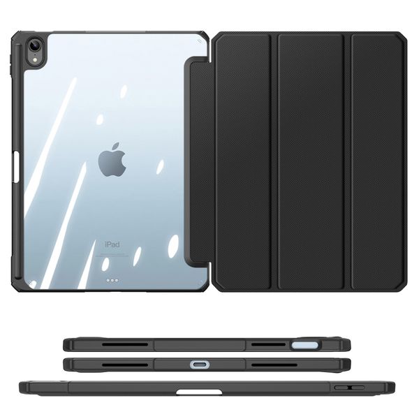 Dux Ducis Toby Klapphülle Apple iPad 11 (2025) 11 Zoll / iPad 10 (2022) 10.9 Zoll - Schwarz