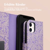 imoshion ﻿Design Klapphülle für das iPhone 11 - Purple White Flowers