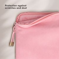 Selencia Cord Laptop Hülle 13-14 Zoll - Laptop Sleeve - Soft Blush