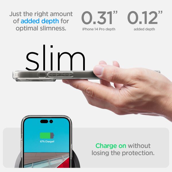 Spigen Ultra Hybrid™ Case für das iPhone 14 Pro - Transparent