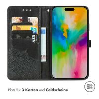 imoshion Mandala Klapphülle iPhone 16 - Schwarz