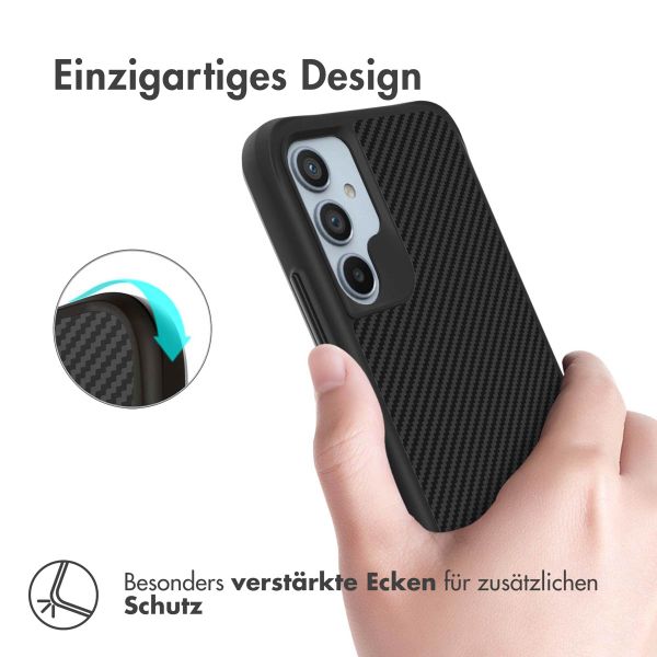 imoshion Rugged Hybrid Carbon Case für das Samsung Galaxy A34 (5G) - Schwarz