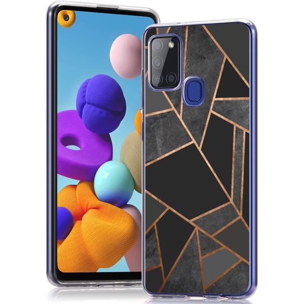 imoshion Design Hülle für das Samsung Galaxy A21s - Black Graphic