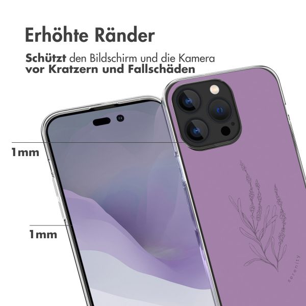 imoshion Design Hülle für das iPhone 14 Pro Max - Floral Purple