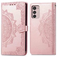 imoshion Mandala Klapphülle für das Motorola Moto G42 - Rose Gold