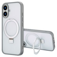 Accezz Ring Stand Backcover mit MagSafe für das iPhone 16 - Grey