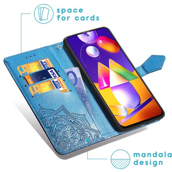 imoshion Mandala Klapphülle Samsung Galaxy M31s - Türkis