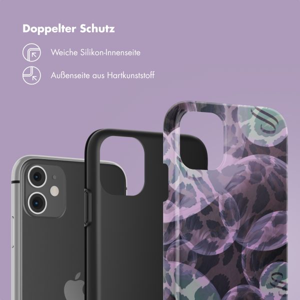 Selencia Vivid Back Cover Apple iPhone 11 - Leo Bubble Green