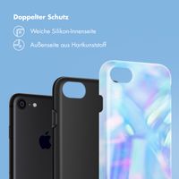 Selencia Vivid Tough Back Cover für das iPhone SE (2022 / 2020) / 8 / 7 - Holographic Blue Dream