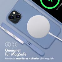 imoshion Color Backcover mit abnehmbarem Handykette und MagSafe Apple iPhone 15 - Ash Blue