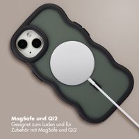 Selencia Wavy Backcover mit MagSafe Apple iPhone 14 / 13 - Schwarz