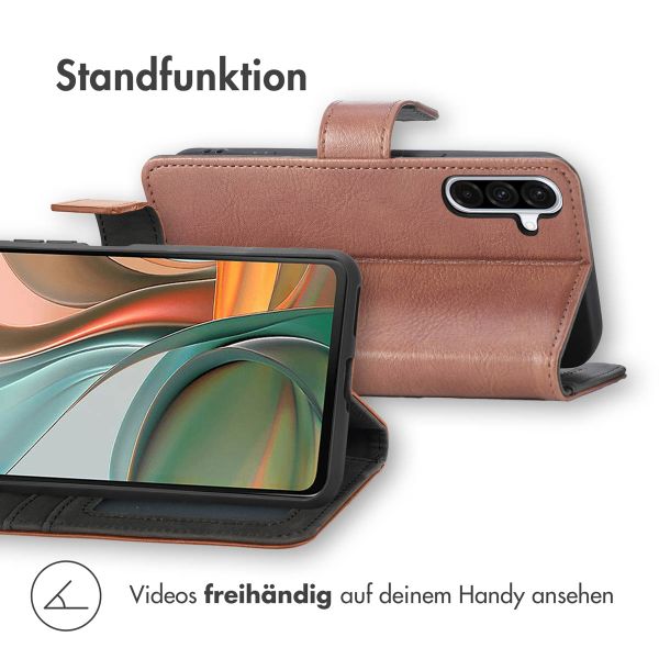 imoshion Luxuriöse Klapphülle Samsung Galaxy A36 - Braun