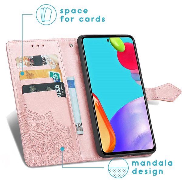 imoshion Mandala Klapphülle Samsung Galaxy A52(s) (5G/4G) - Rosé gold