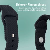 imoshion Geflochtenes Silikonarmband für die Apple Watch Series 1 bis 9 / SE (38/40/41 mm) | Series 10 (42 mm) - Schwarz