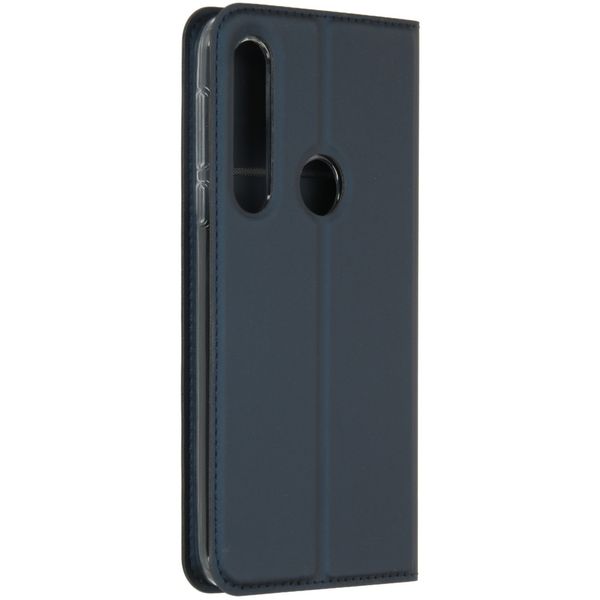 Dux Ducis Slim TPU Klapphülle Dunkelblau für das Motorola One Macro