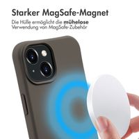 imoshion Color Backcover mit abtrennbarem Band MagSafe für das Apple iPhone 15 - Black Coffee