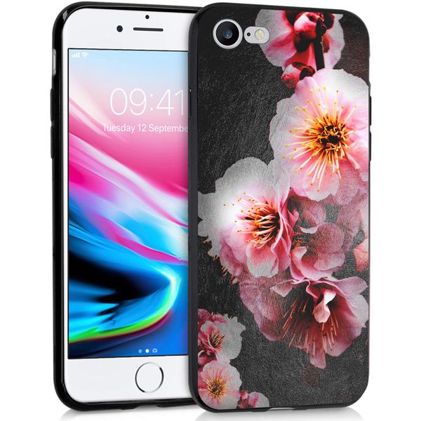 imoshion Design Hülle iPhone SE (2022 / 2020) / 8 / 7 - Blume - Rosa