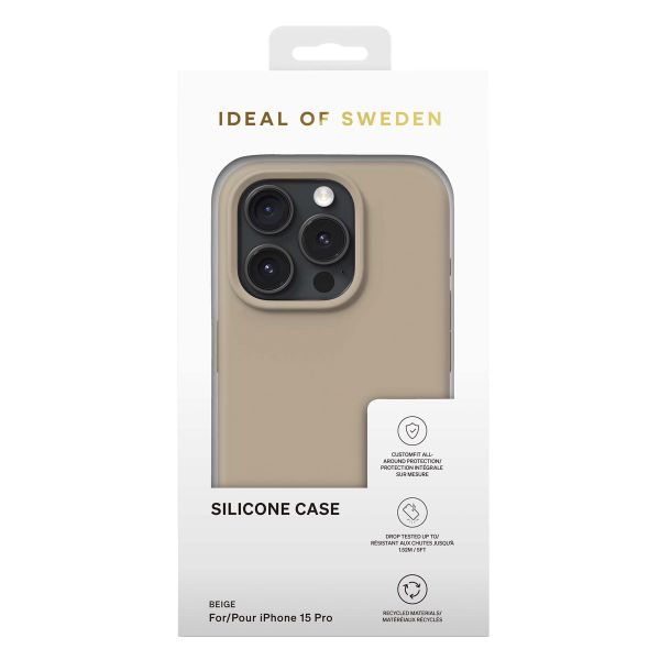 iDeal of Sweden Silikon Case für das iPhone 15 Pro - Beige