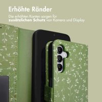 imoshion Design Klapphülle Samsung Galaxy A14 (5G/4G) - Green Flowers