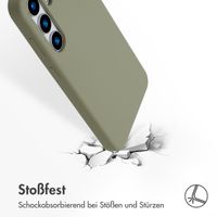 Accezz Liquid Silikoncase mit MagSafe Samsung Galaxy S25 Plus - Cooper Green